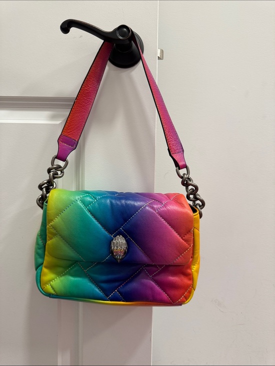 Kurt Geiger Handbags - Kurt Geiger London Kensington shoulder bag quilted rainbow design & dustbag